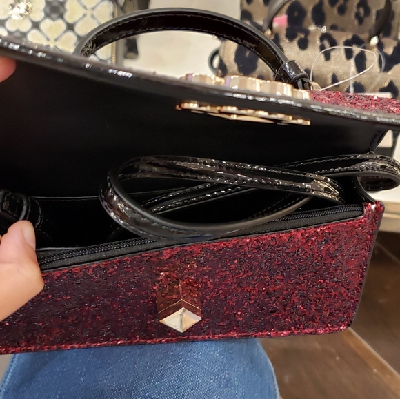 KATE SPADE MINI TOP HANDLE CROSSBDY ODETTE GLITTER - Picture 7 of 8